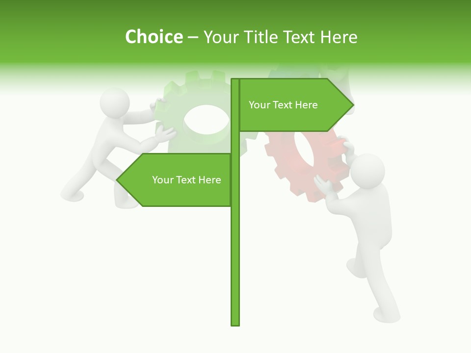 Pinion Business Machine PowerPoint Template