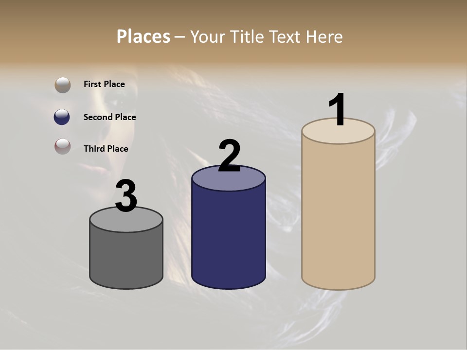 Hairstyle One Hairdresser PowerPoint Template