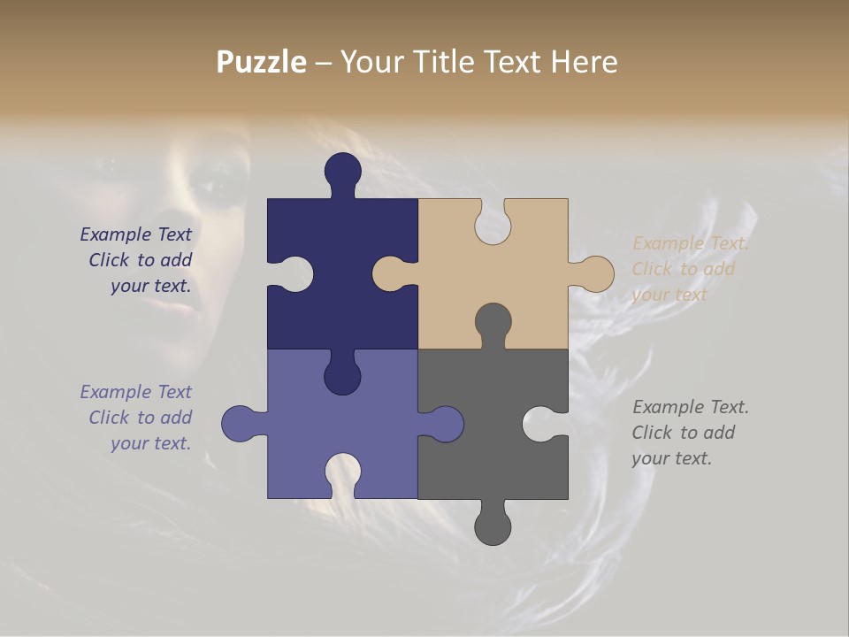 Hairstyle One Hairdresser PowerPoint Template