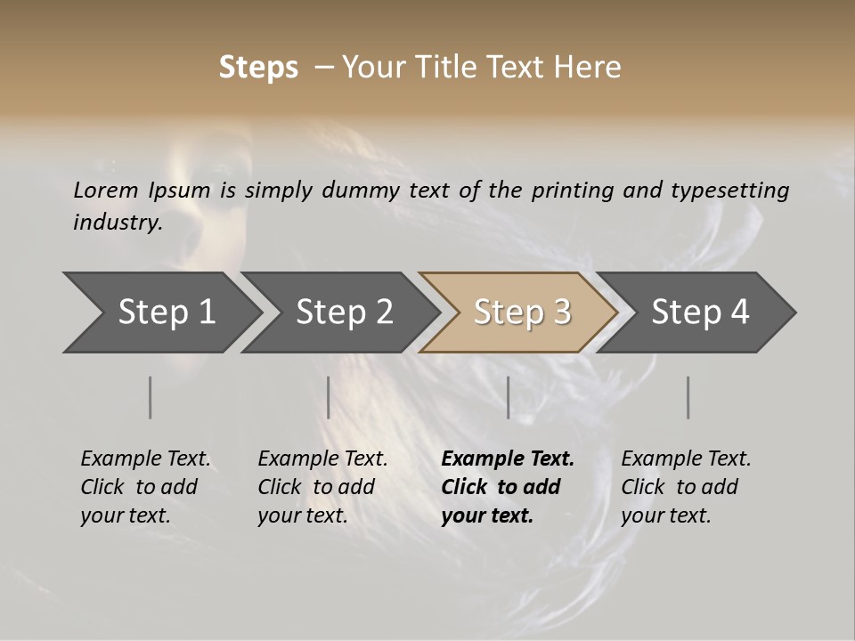 Hairstyle One Hairdresser PowerPoint Template