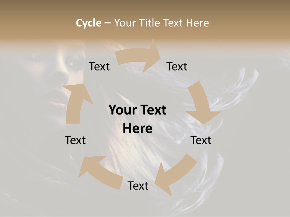 Hairstyle One Hairdresser PowerPoint Template