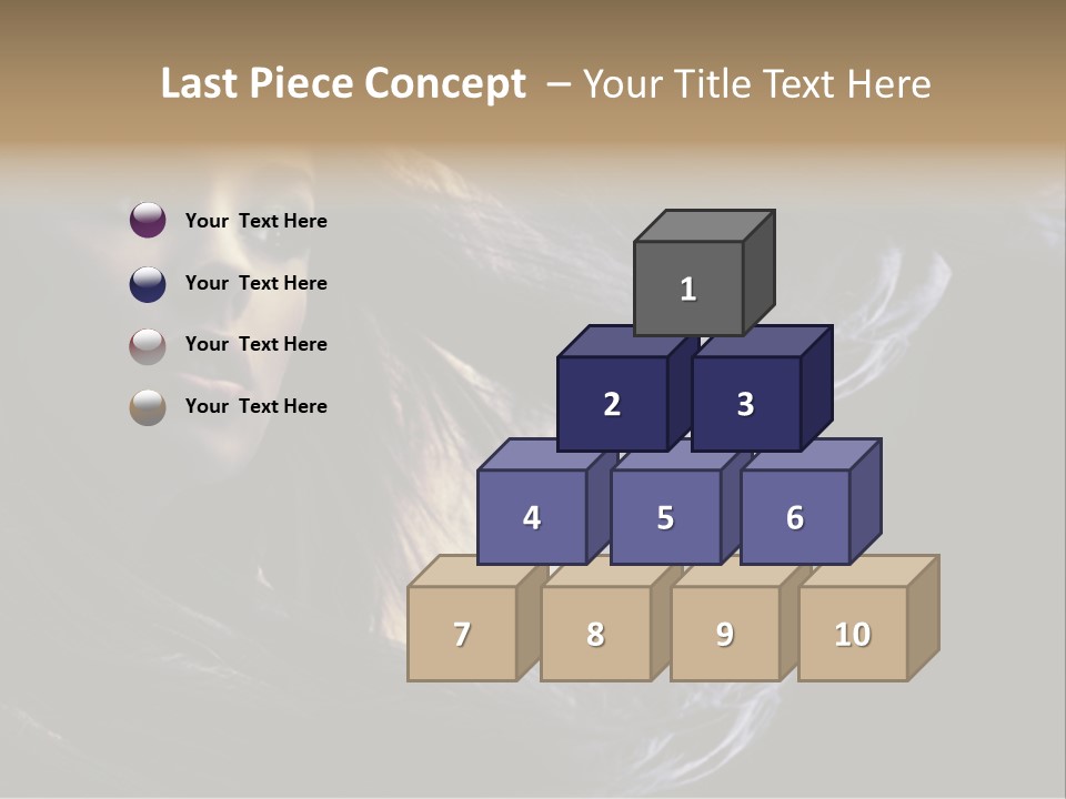 Hairstyle One Hairdresser PowerPoint Template