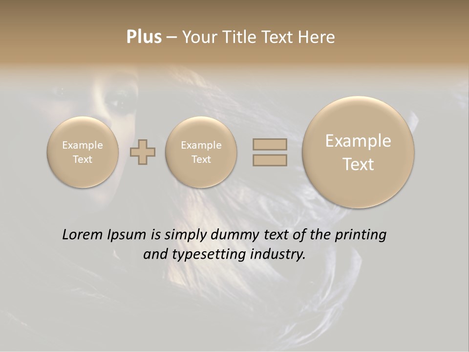 Hairstyle One Hairdresser PowerPoint Template