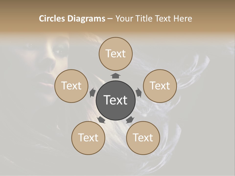 Hairstyle One Hairdresser PowerPoint Template