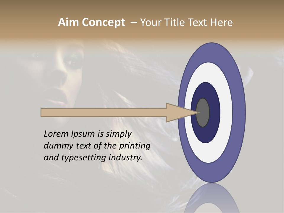 Hairstyle One Hairdresser PowerPoint Template