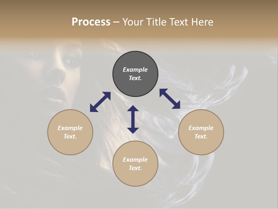 Hairstyle One Hairdresser PowerPoint Template