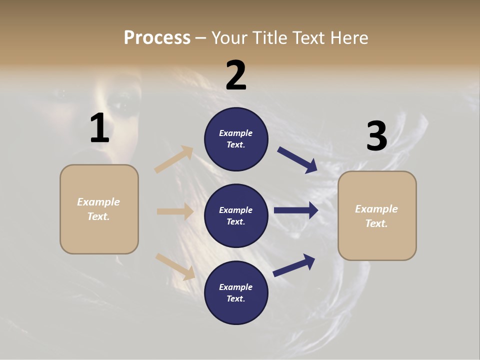 Hairstyle One Hairdresser PowerPoint Template
