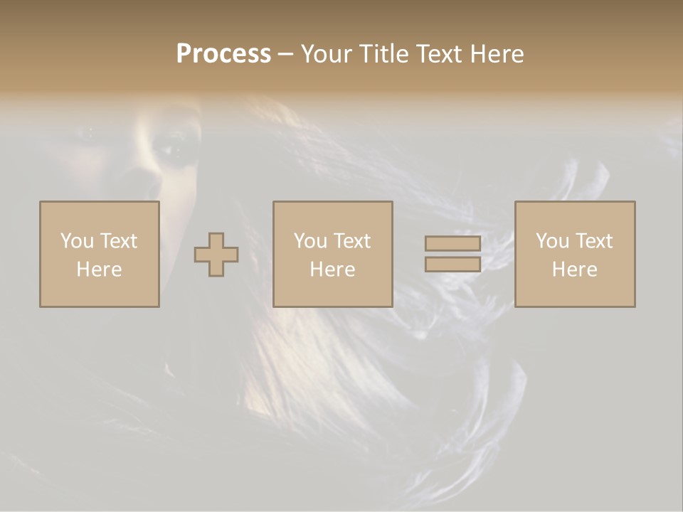 Hairstyle One Hairdresser PowerPoint Template