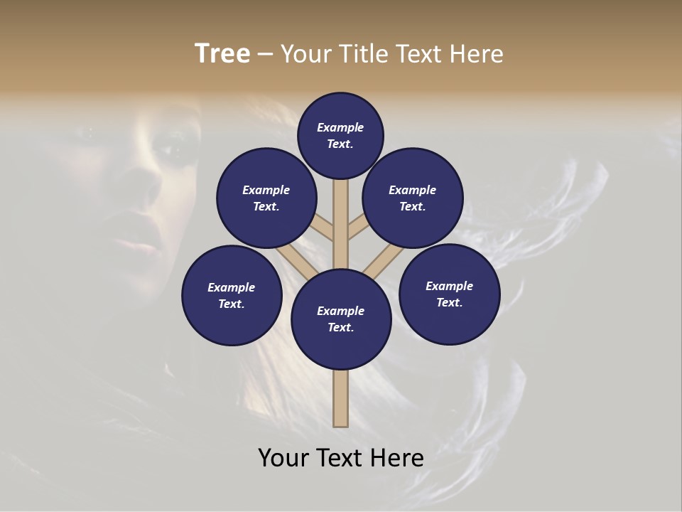 Hairstyle One Hairdresser PowerPoint Template