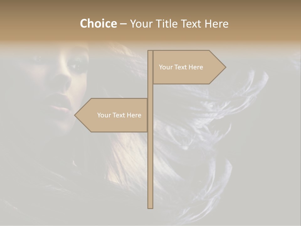 Hairstyle One Hairdresser PowerPoint Template