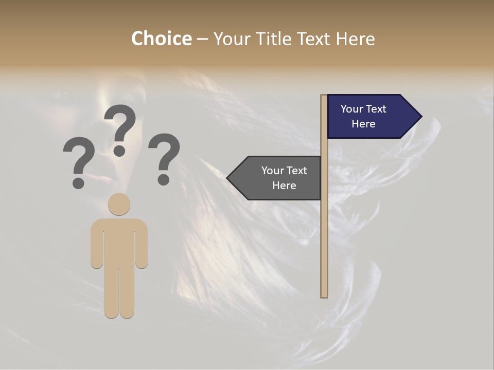 Hairstyle One Hairdresser PowerPoint Template