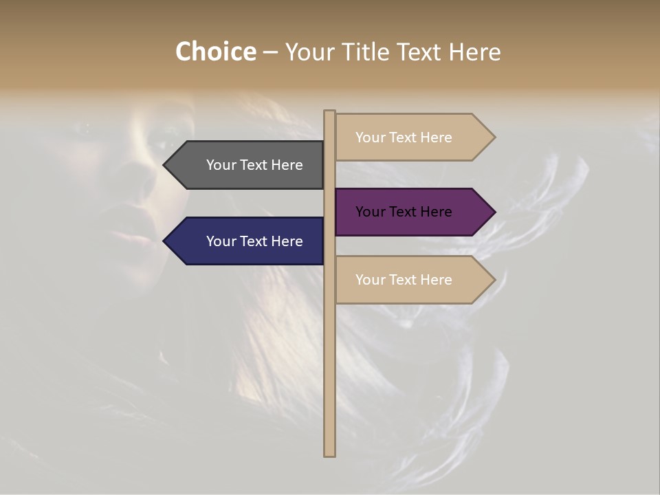 Hairstyle One Hairdresser PowerPoint Template