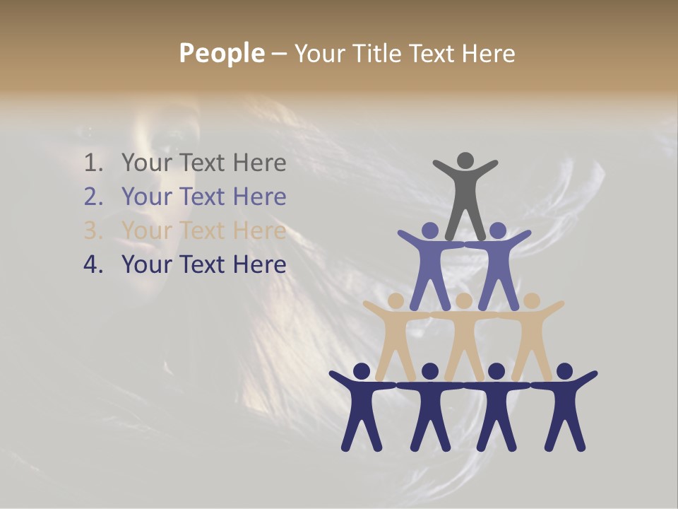 Hairstyle One Hairdresser PowerPoint Template