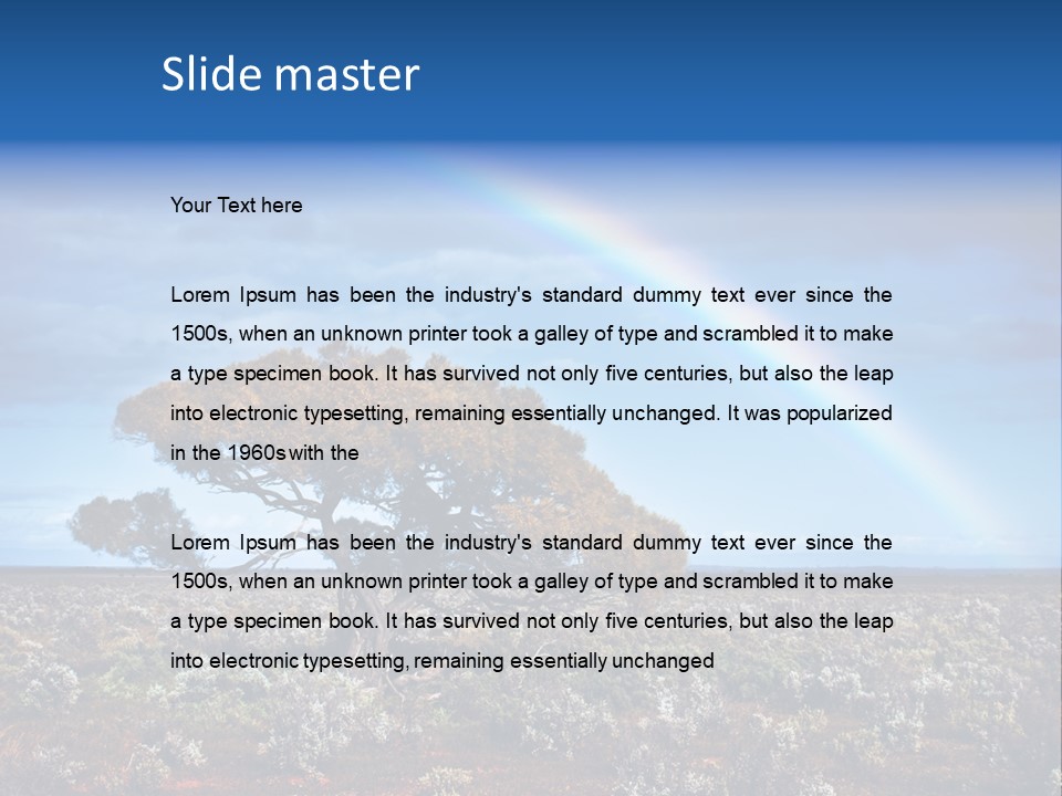 Tree Creation Scenic PowerPoint Template