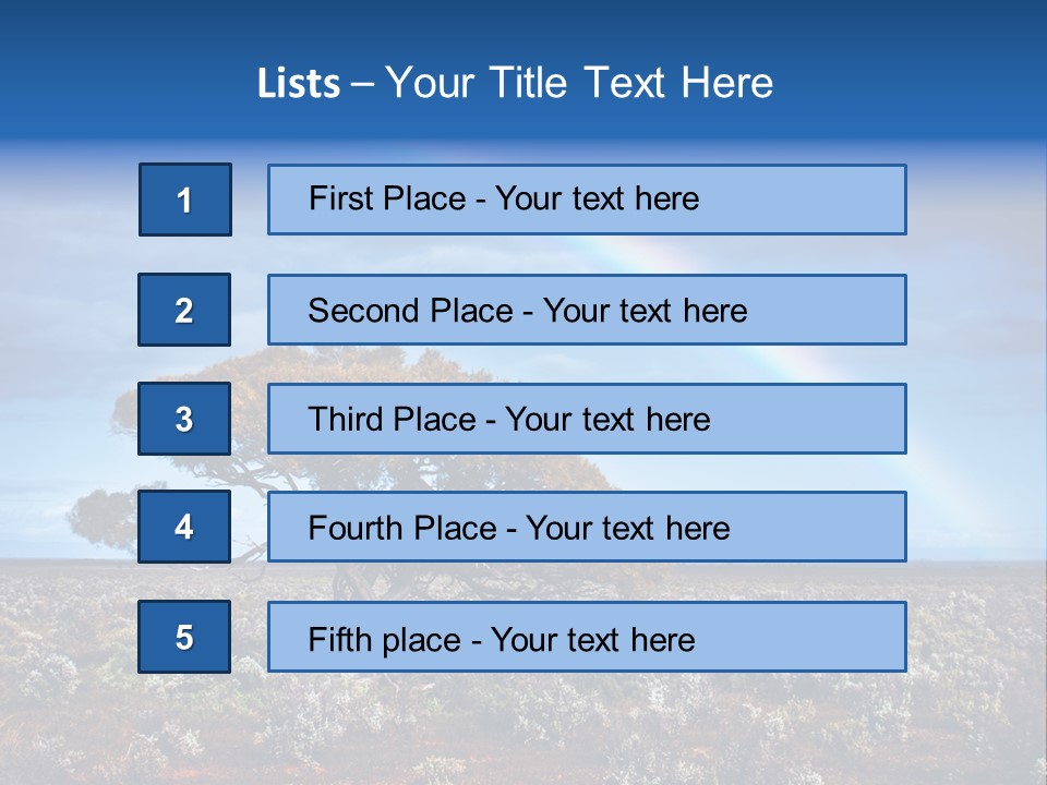 Tree Creation Scenic PowerPoint Template