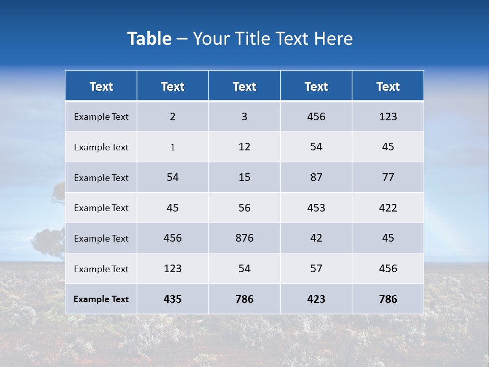 Tree Creation Scenic PowerPoint Template
