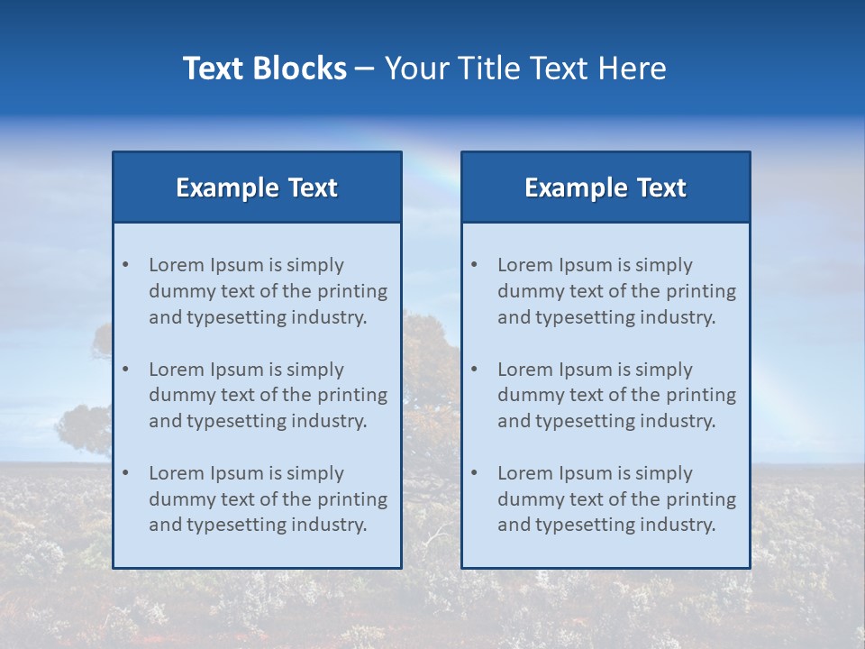 Tree Creation Scenic PowerPoint Template