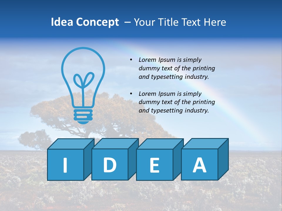 Tree Creation Scenic PowerPoint Template