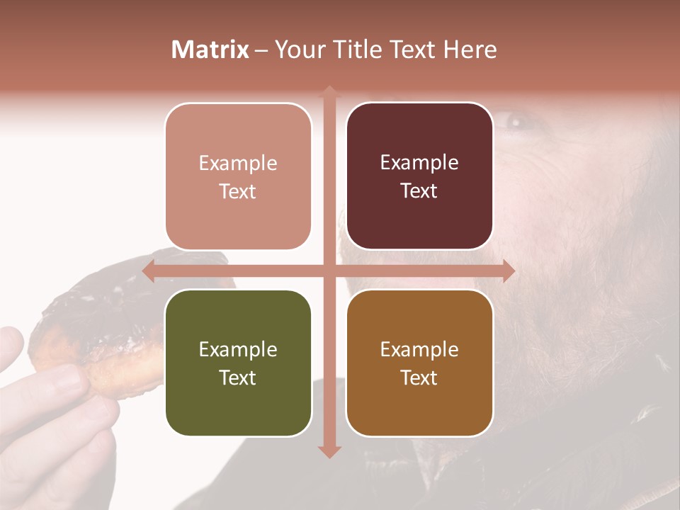 Beard Holding Eating PowerPoint Template