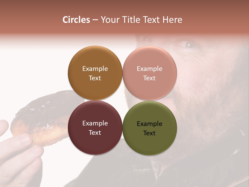 Beard Holding Eating PowerPoint Template