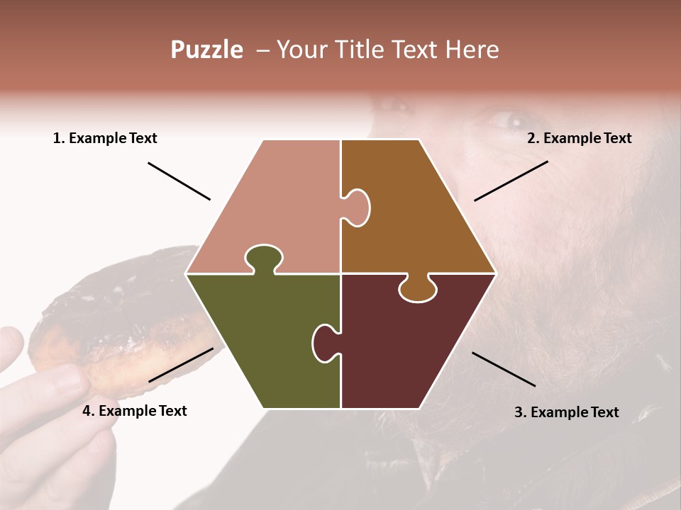 Beard Holding Eating PowerPoint Template