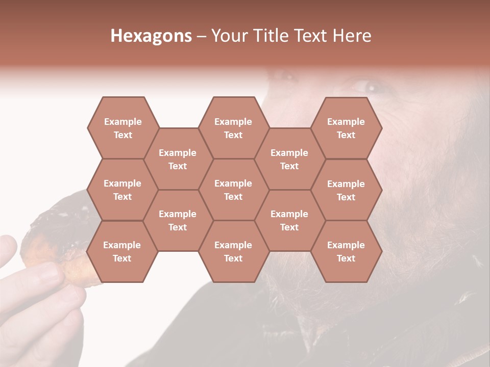 Beard Holding Eating PowerPoint Template