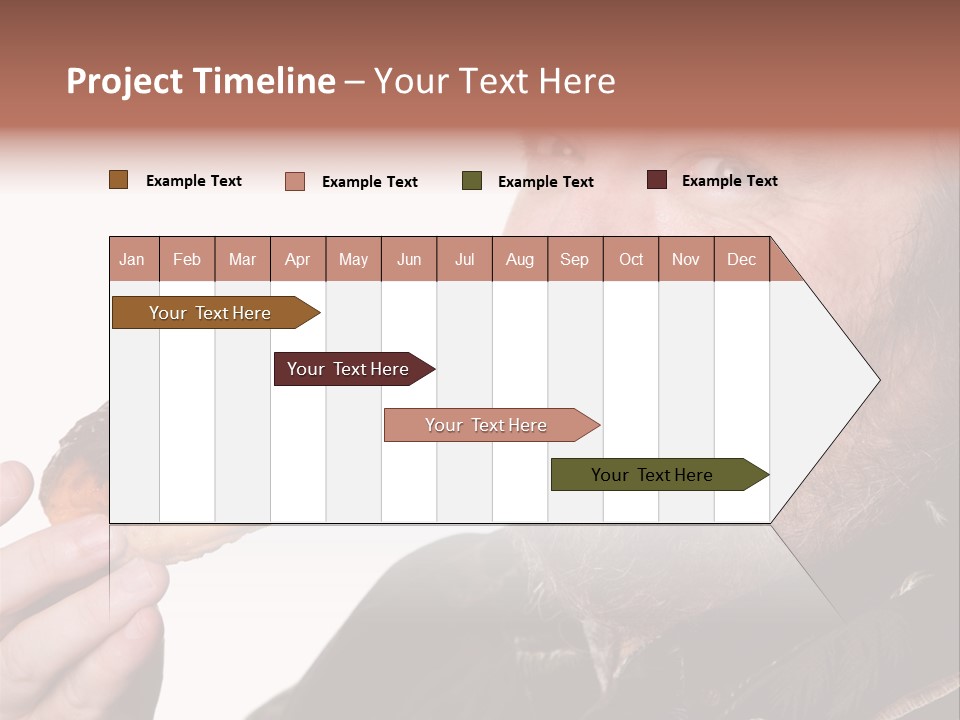 Beard Holding Eating PowerPoint Template