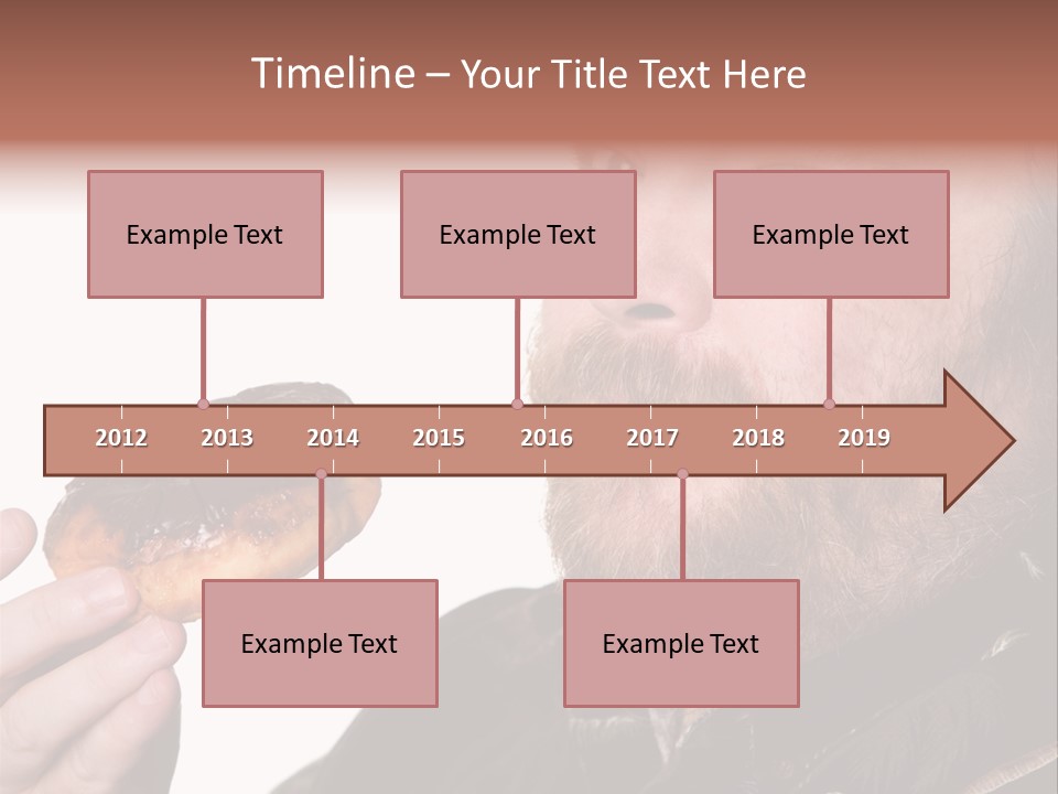 Beard Holding Eating PowerPoint Template