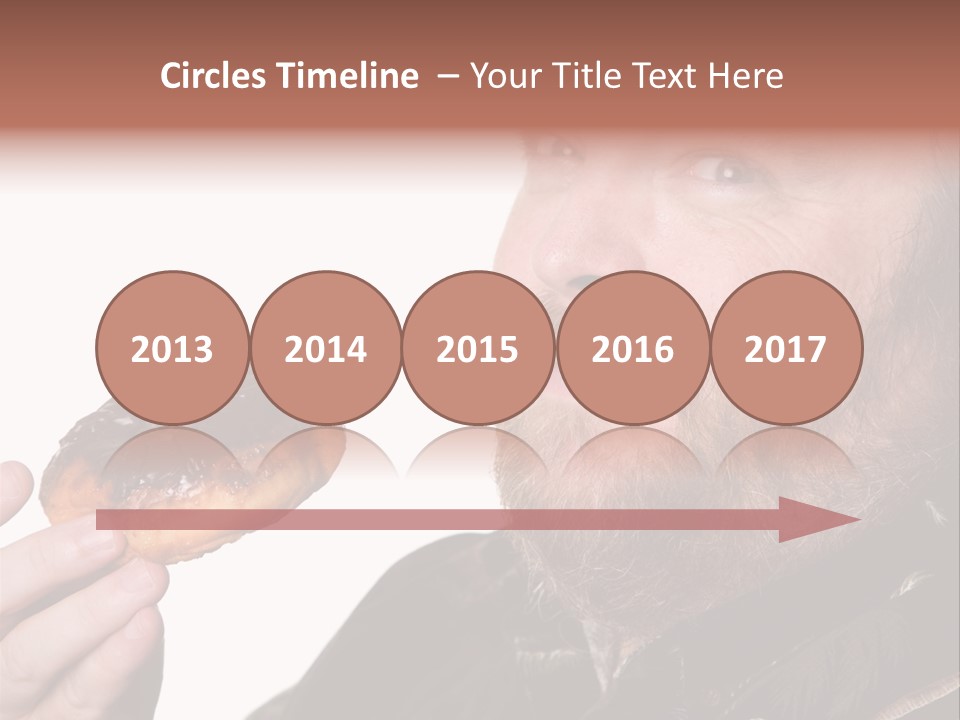 Beard Holding Eating PowerPoint Template