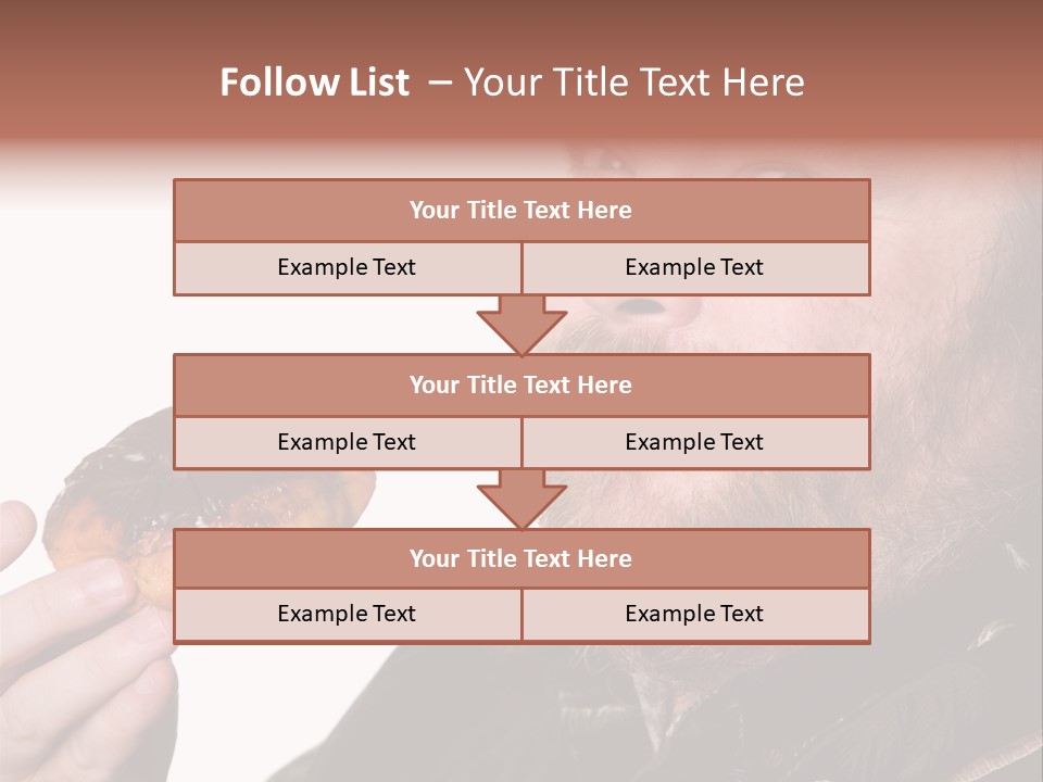 Beard Holding Eating PowerPoint Template