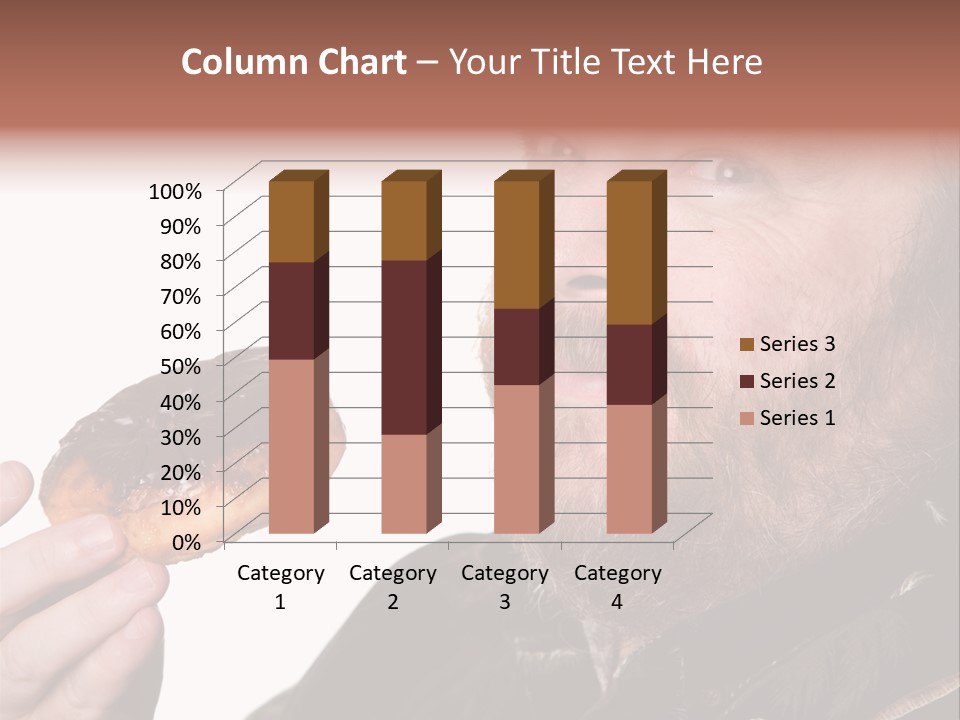 Beard Holding Eating PowerPoint Template