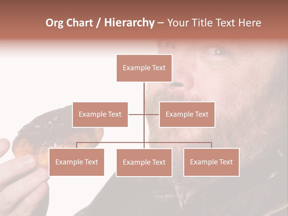 Beard Holding Eating PowerPoint Template