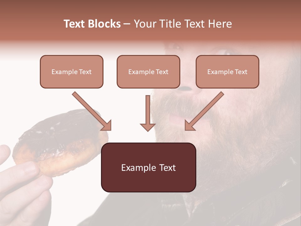 Beard Holding Eating PowerPoint Template