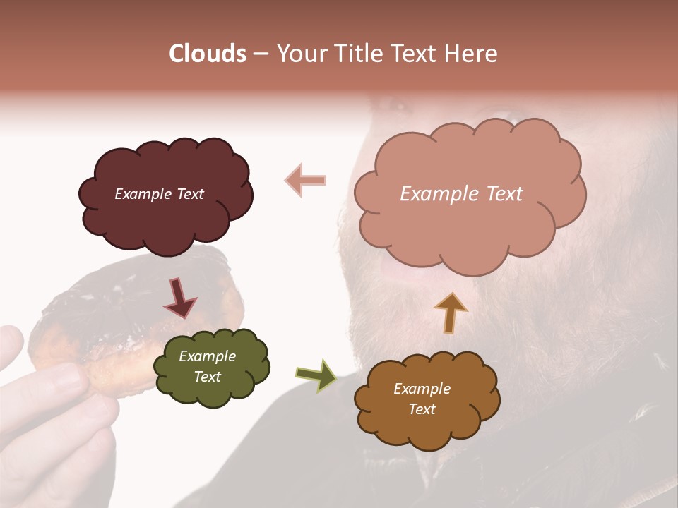Beard Holding Eating PowerPoint Template