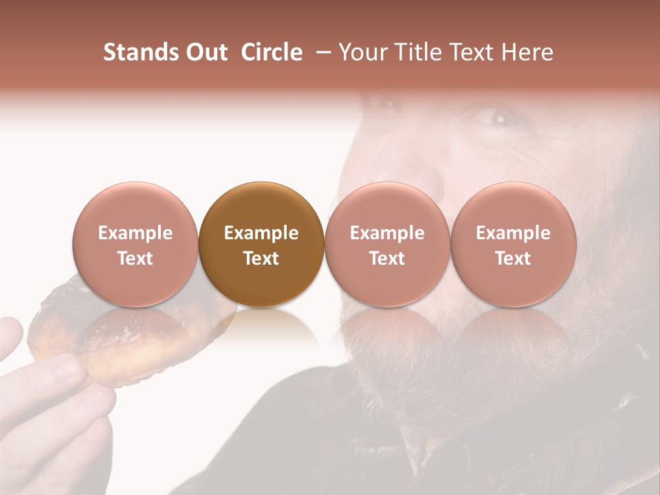Beard Holding Eating PowerPoint Template