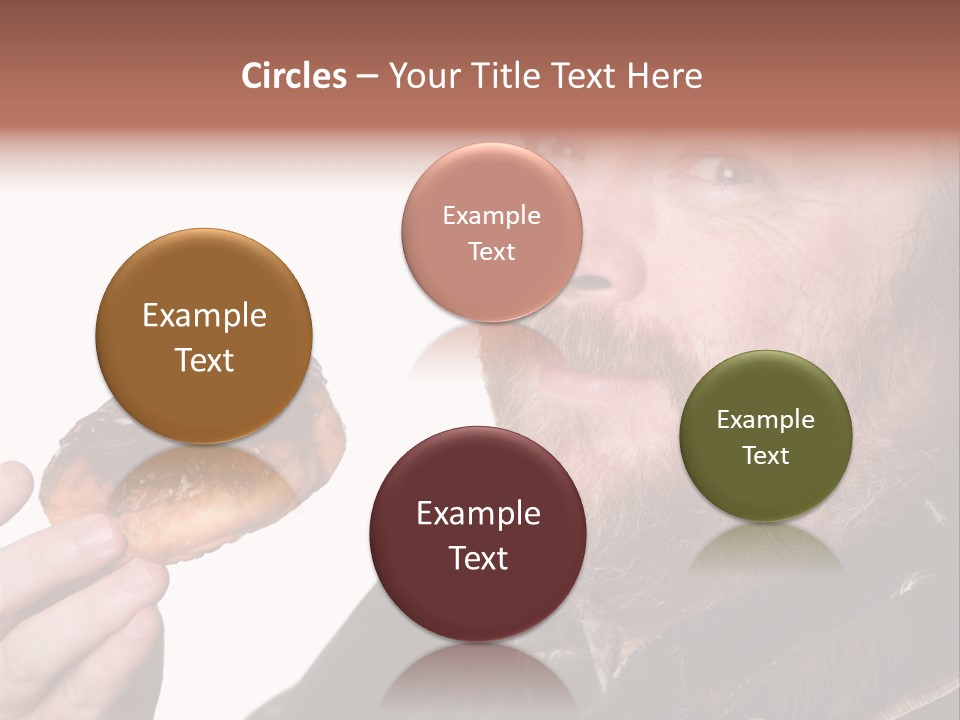 Beard Holding Eating PowerPoint Template