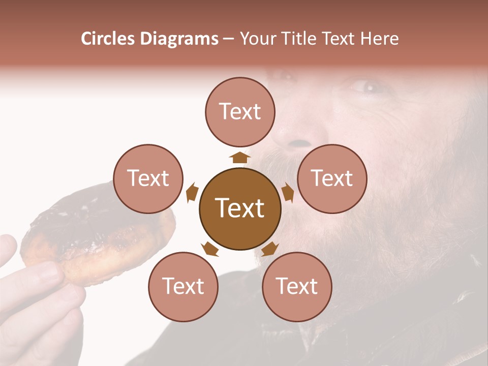 Beard Holding Eating PowerPoint Template