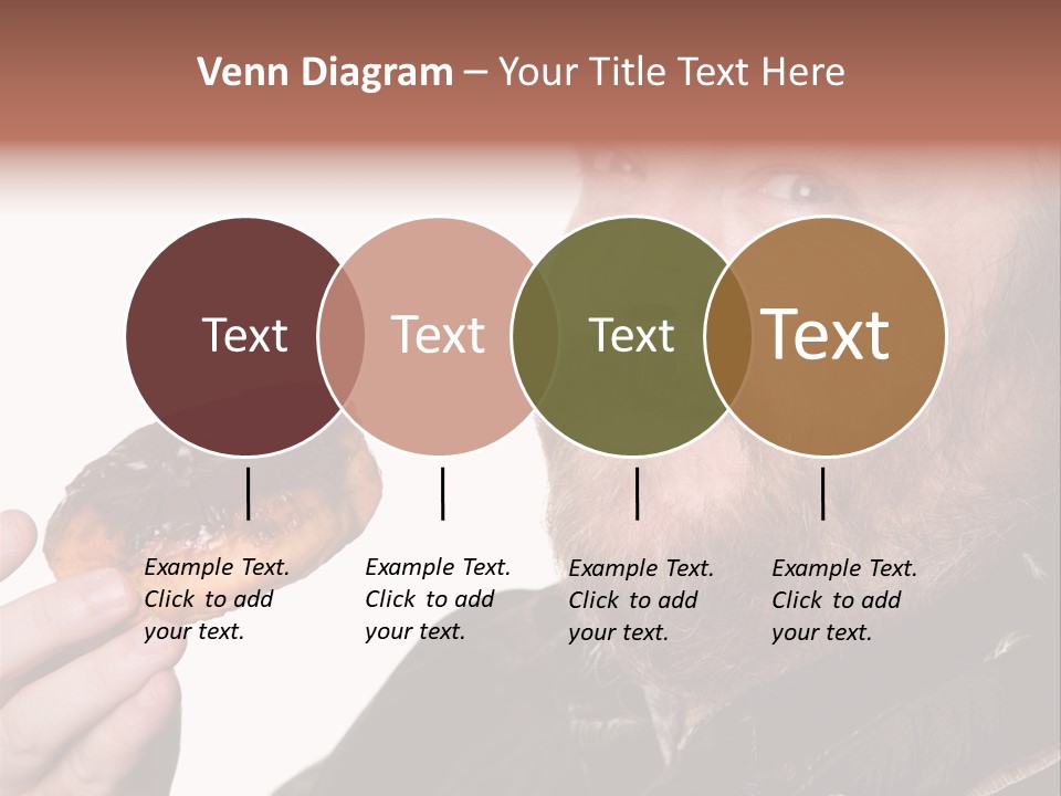 Beard Holding Eating PowerPoint Template
