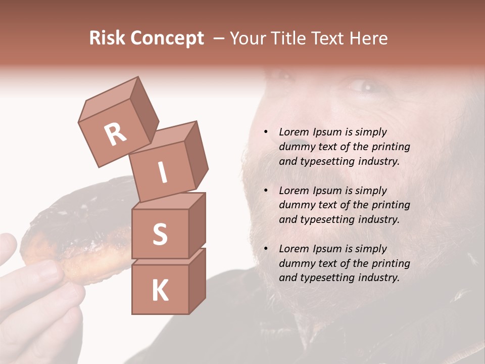 Beard Holding Eating PowerPoint Template