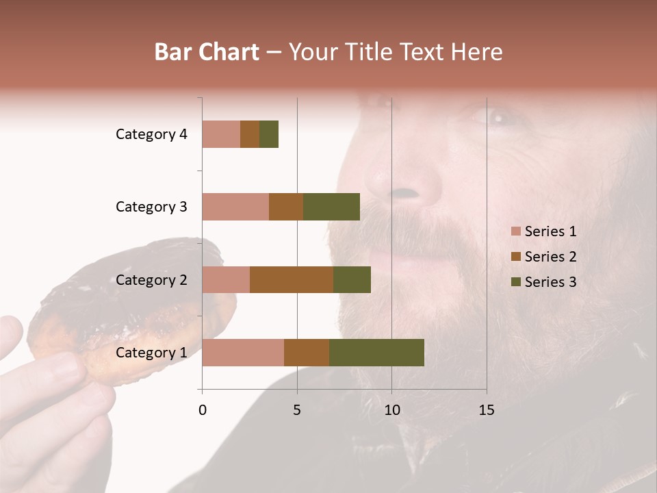 Beard Holding Eating PowerPoint Template