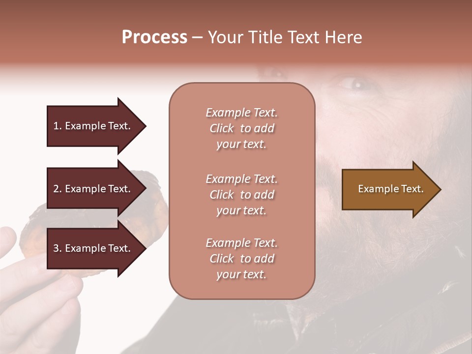 Beard Holding Eating PowerPoint Template