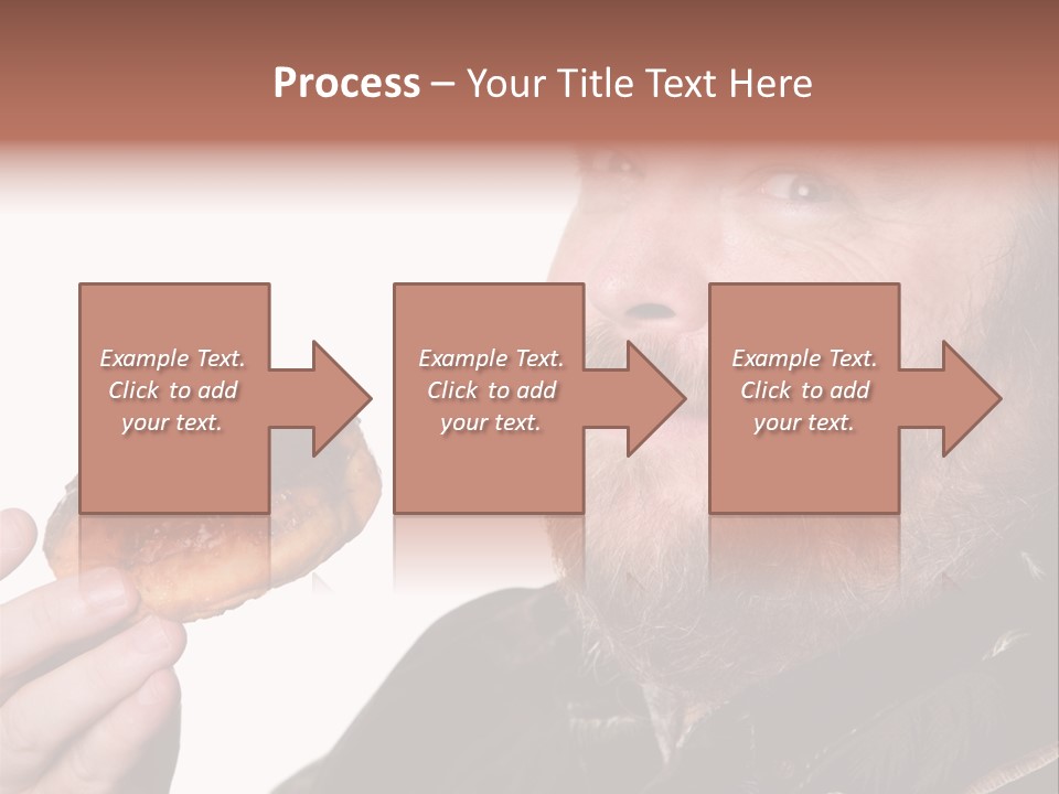 Beard Holding Eating PowerPoint Template