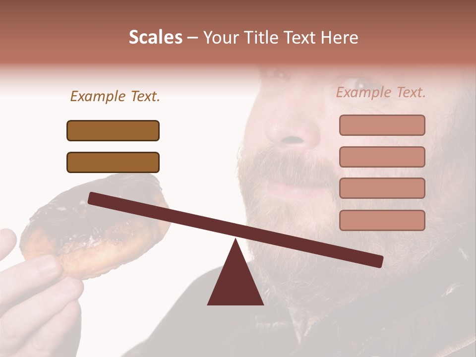 Beard Holding Eating PowerPoint Template