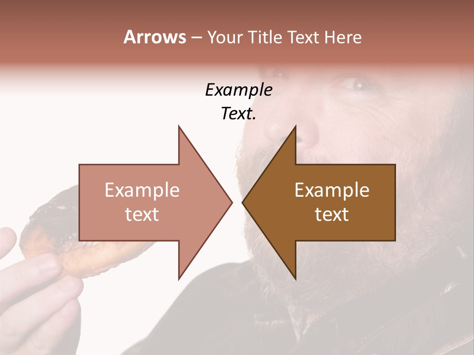 Beard Holding Eating PowerPoint Template