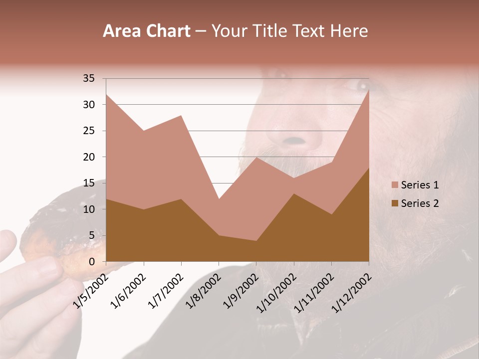 Beard Holding Eating PowerPoint Template