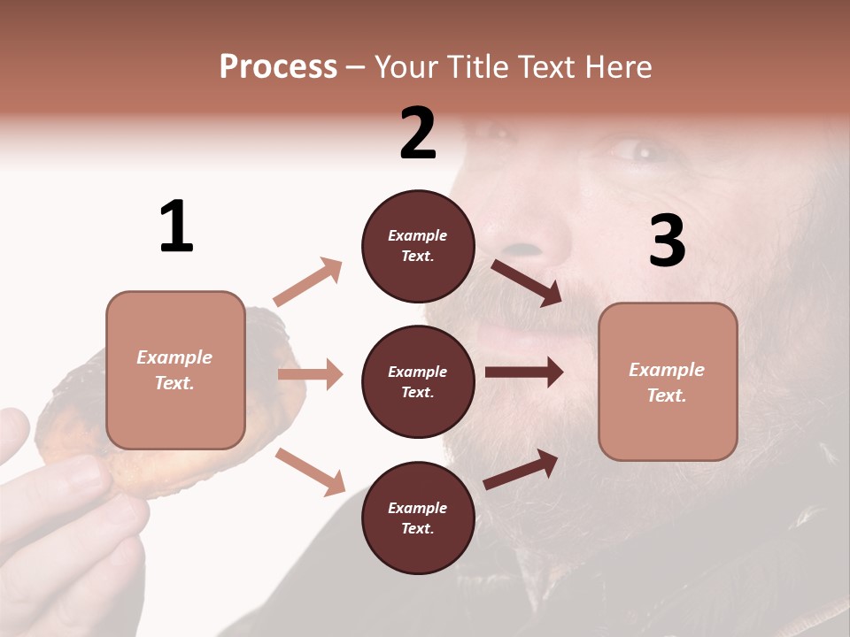 Beard Holding Eating PowerPoint Template