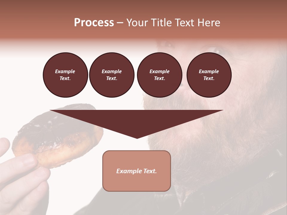 Beard Holding Eating PowerPoint Template