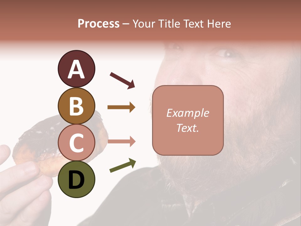 Beard Holding Eating PowerPoint Template