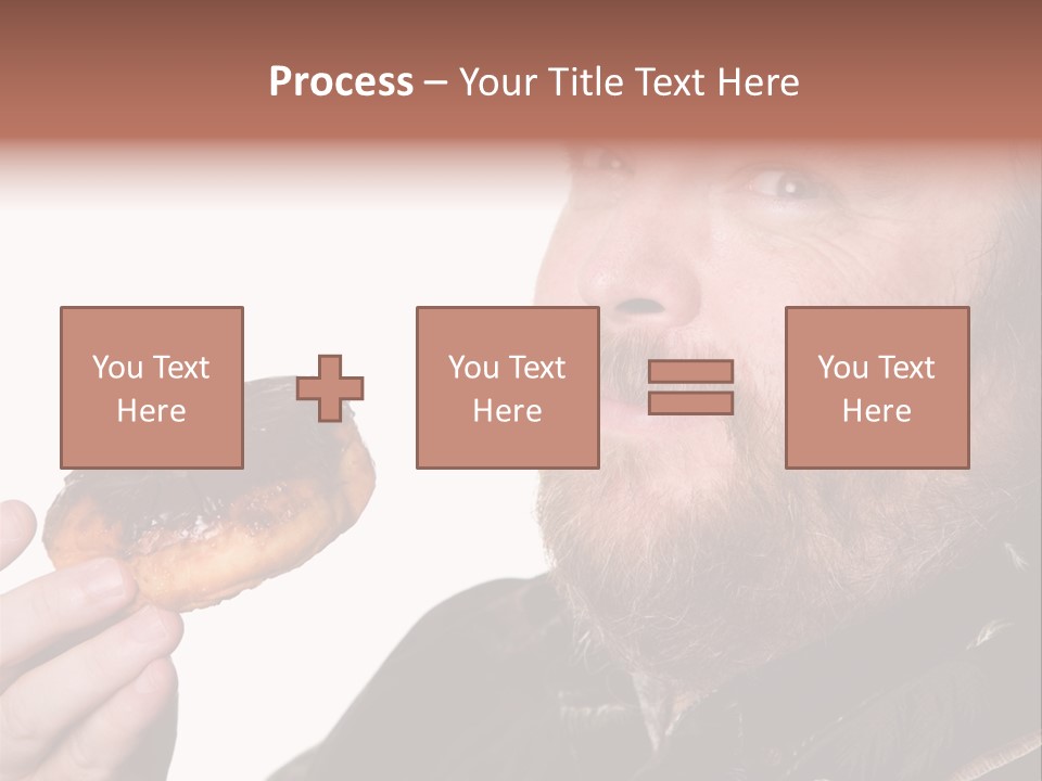 Beard Holding Eating PowerPoint Template