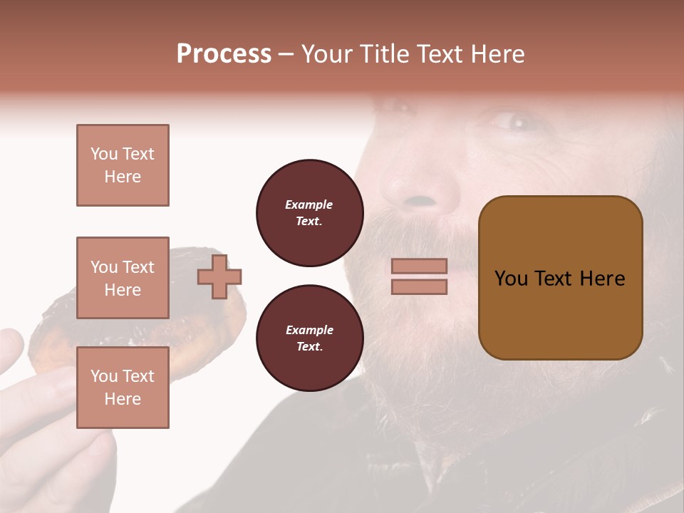 Beard Holding Eating PowerPoint Template